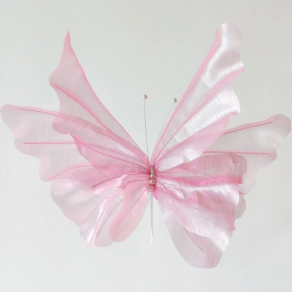 Giant Silk Artificial Butterfly Flower Branch 40–50cm Décor Artificial Flower Branch Richie's Pink