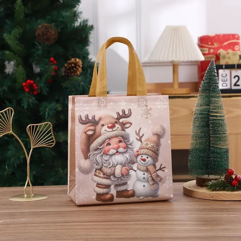 4-Pack Reusable Christmas Gift Tote Bags with Handles Christmas Gift Bags Richie's