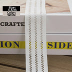 Elastic Lace Fringe Trimmings 3/5/7cm Wide – 5 Yards DIY Trim Lace Trim Richie's White-3.5cm L