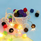 10PCS Rattan Ball Star Heart Moon Fish Xmas Tree Ornaments Christmas Ornaments Richie's
