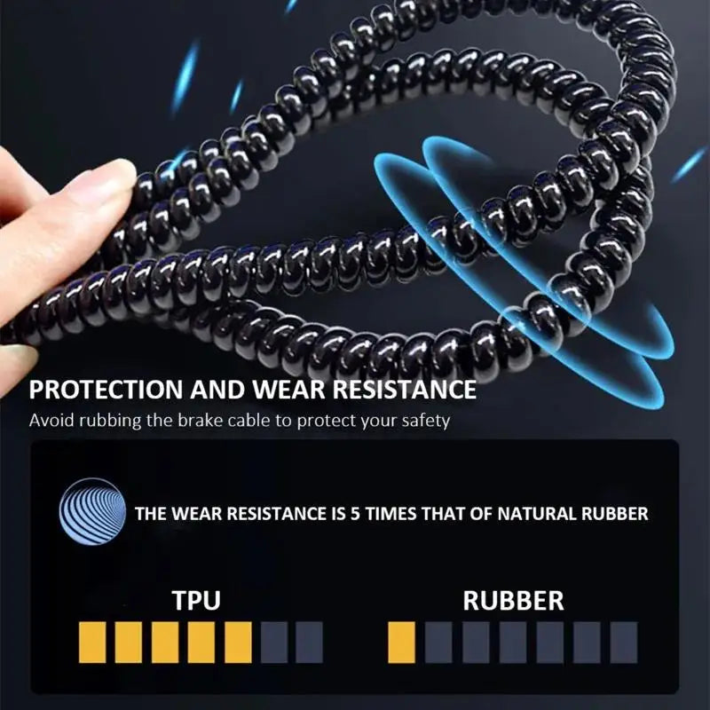 TPU Spiral Wrap Cable Organizer for E-Bike Brake Wires Bike Cable Sleeve Richie's
