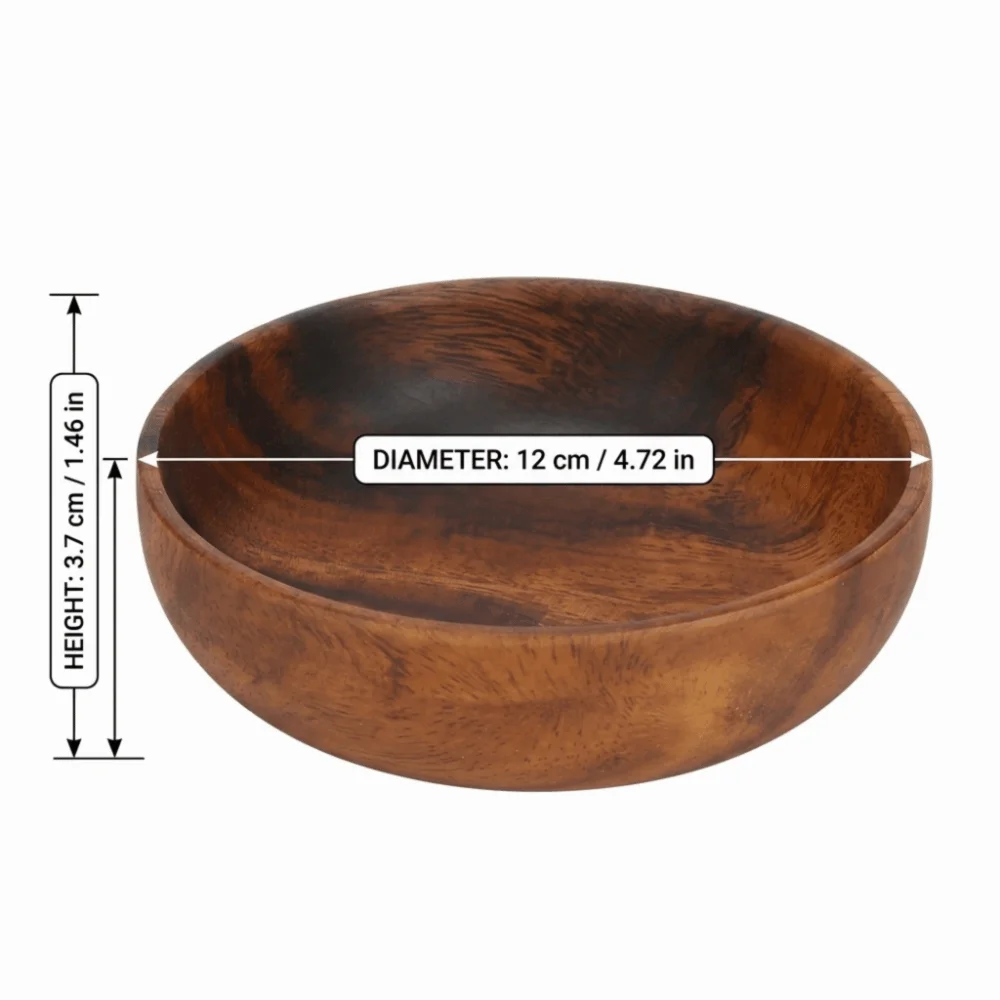Minimalist Wooden Salad Bowl | Japanese Style Flat Bottom Wooden Serving Bowl Richie's