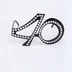 Rhinestone Birthday Number Party Glasses 16 18 30 40 50 60 Party Novelty Glasses Richie's