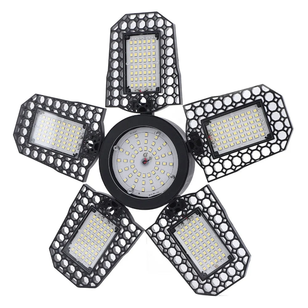 23.5W LED Garage Ceiling Light – 6 Adjustable Panels, 288 Chips LED Garage Light Richie's