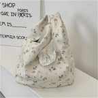 Floral Wrist Bag Women Tote Shoulder Handbag Korean Style Tote Shoulder Bag Richie's