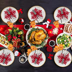 Felt Snowflake Christmas Utensil Holders | Holiday Table Decor Holiday Table Decor Richie's