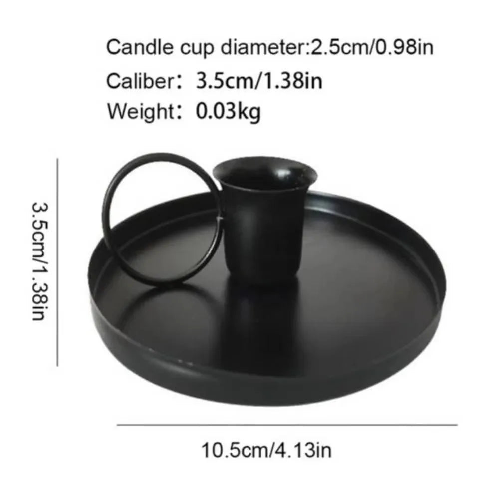 Vintage Metal Candle Holder with Handle | Iron Candlestick Stand Candle Holder Richie's