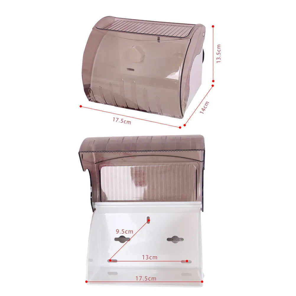 Waterproof Tissue Box Holder with Cover & Storage Shelf Tissue Box Holder Richie's Size 1