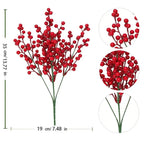 Red Berry Christmas Pine Branch Artificial Wreath Decoration Artificial Christmas Decor Richie's