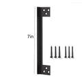 Door Latch Guard Plate – Outswing Door Security Shield Door Security Guard Richie's Black 7in