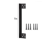Door Latch Guard Plate – Outswing Door Security Shield Door Security Guard Richie's Black 7in