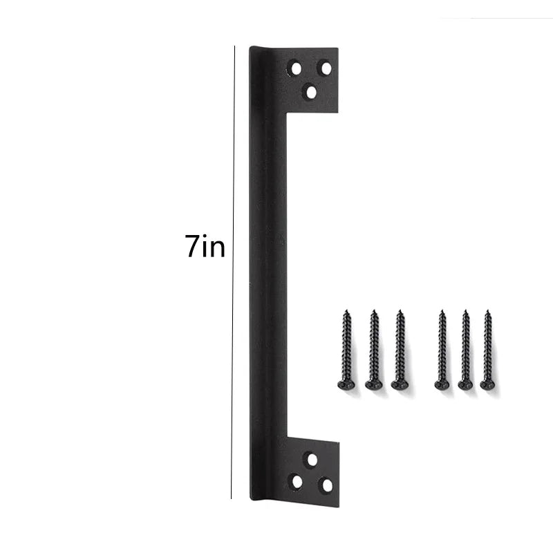 Door Latch Guard Plate – Outswing Door Security Shield Door Security Guard Richie's Black 7in