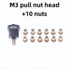 11-Piece Manual Rivet Nut Tool Set – M3 to M12 Hand Riveter Rivet Nut Tool Richie's M3 11pcs