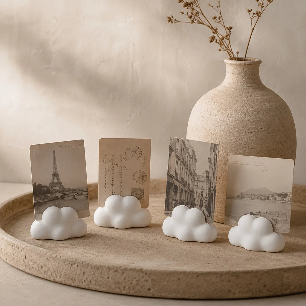 4-Pack Cloud Photo Holder Desktop Stand for Cards & Notes Desktop Photo Stand Richie's