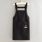 Professional Barber Apron – Waterproof Canvas Work Apron Work Apron Richie's Black-Long