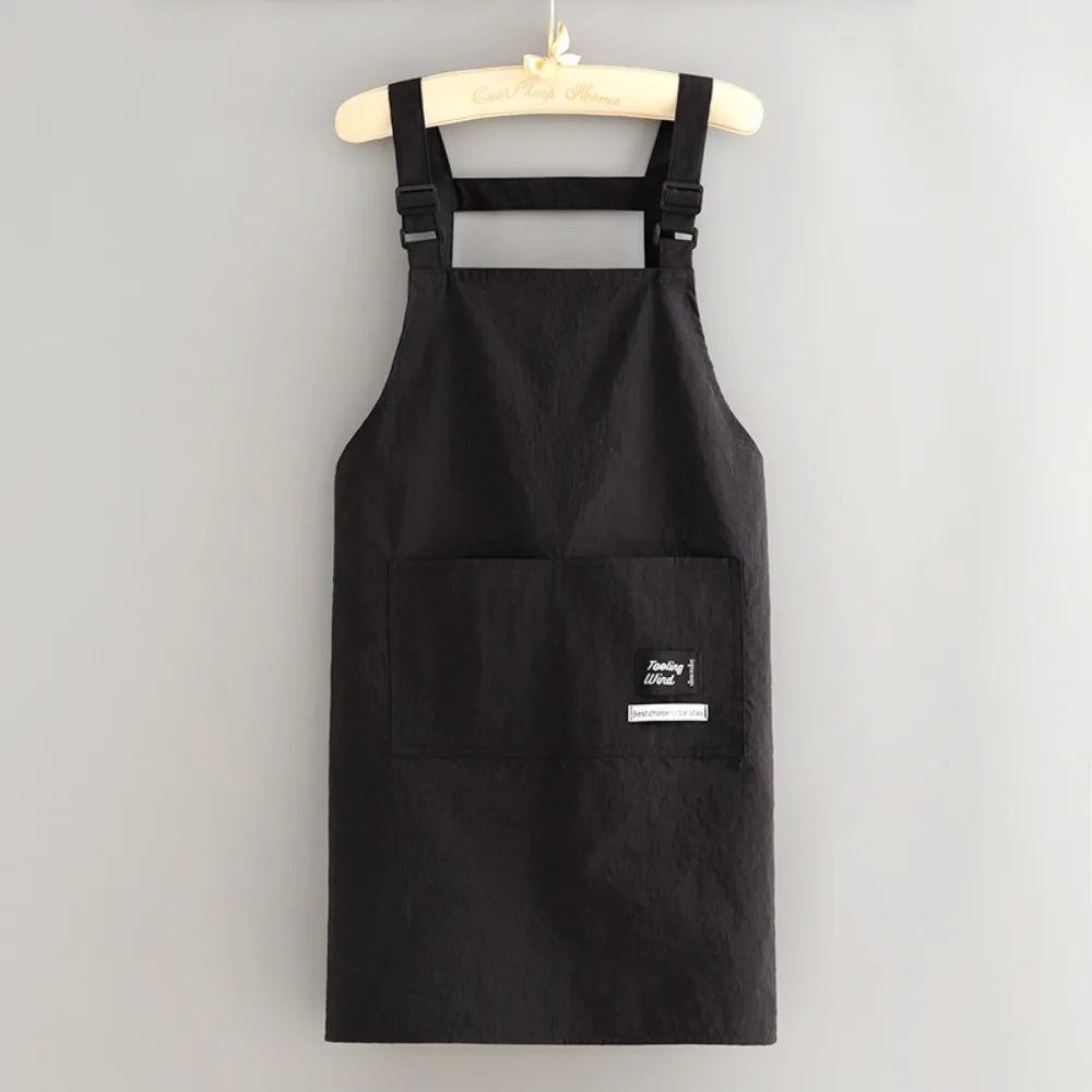 Professional Barber Apron – Waterproof Canvas Work Apron Work Apron Richie's Black-Long