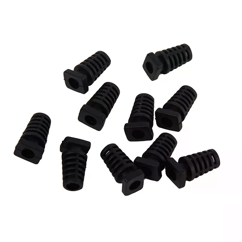 10Pcs 4.1mm PVC Cable Strain Relief Cord Boot Wire Protector Cable Strain Relief Richie's
