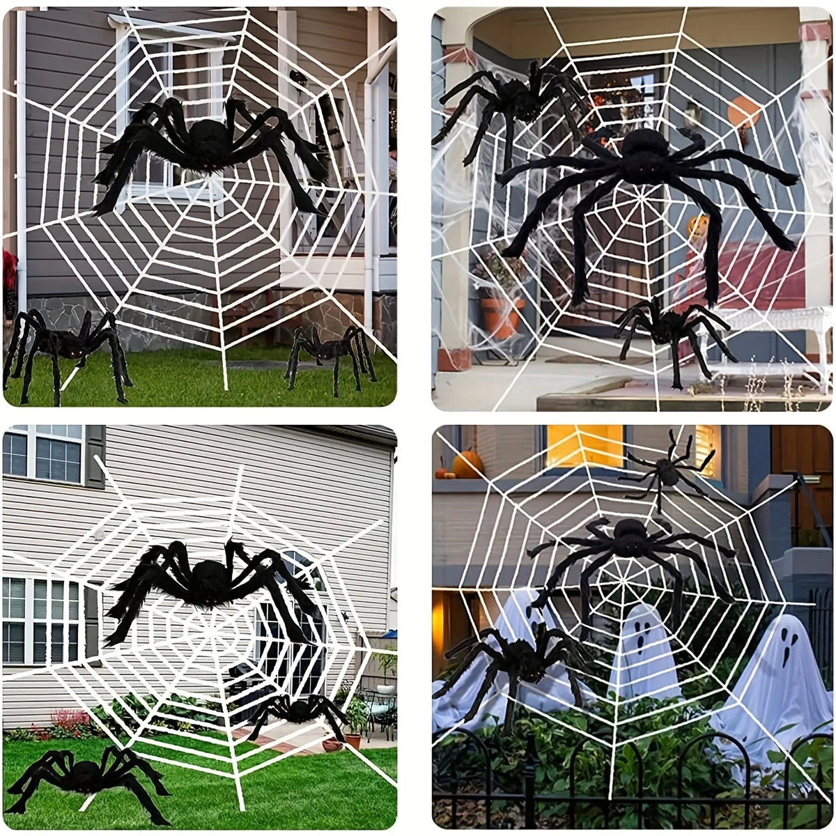 Extra Large Halloween Plush Black Spider Party Decor Prop Halloween Decoration Richie's
