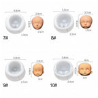 3D Baby Face Silicone Mold – DIY Doll Modification Clay Tool Silicone Craft Mold Richie's