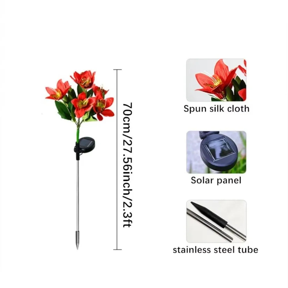 Solar LED Orchid Ground Light – Garden Lawn Decoration Lamp Solar Garden Light Richie's