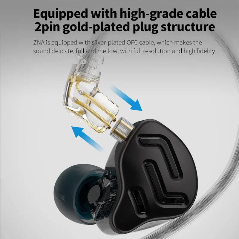 KZ ZNA HiFi In-Ear Monitor Earphones – Detachable Cable In-Ear Monitor Earphones Richie's