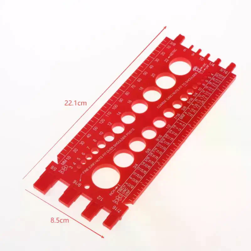 Inch & Metric Thread Gauge – Bolt & Nut Size Measuring Tool Thread Measuring Gauge Richie's