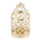 Birdcage Candle Holder Electroplated Hanging Iron Lantern Tealight Candle Holder Lantern Richie's Gold