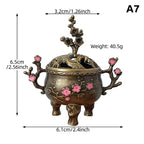Chinese Style Alloy Incense Burner Bowl with Handle | Yoga Decor Incense Burner Richie's A7