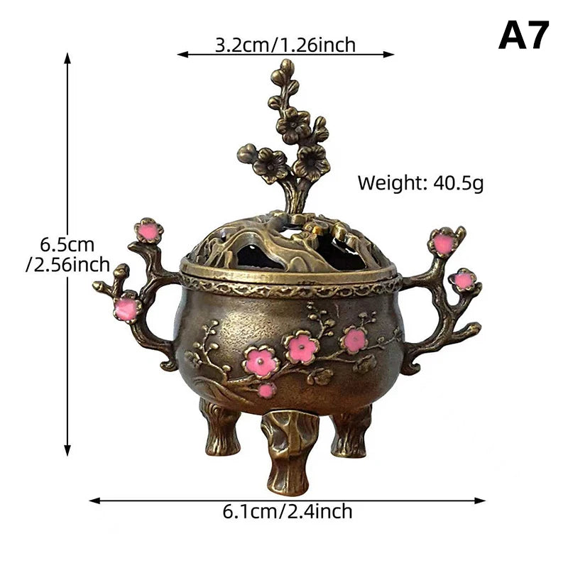 Chinese Style Alloy Incense Burner Bowl – Yoga & Home Decor Incense Burner Richie's A7