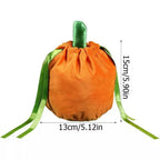 Halloween Pumpkin Candy Bag – Velvet Trick or Treat Gift Bag Halloween Candy Bag Richie's