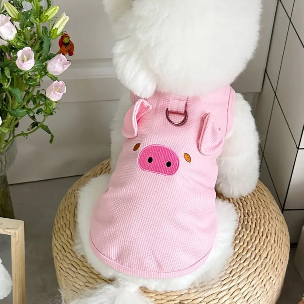 Soft Breathable Cotton Pet Vest – Cat & Dog Spring Outfit Pet Vest Richie's Pink XXL