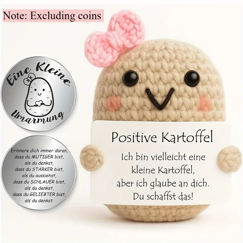 Pocket Hug & Positive Potato Crochet Kit | Lucky Charm Gift Crochet Craft Kit Richie's