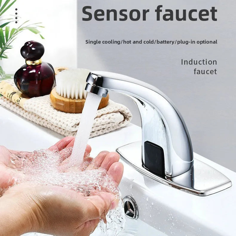 Automatic Infrared Sensor Faucet – Hot & Cold Basin Tap Sensor Basin Faucet Richie's