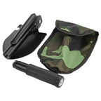 Folding Military Shovel & Pickaxe – Multifunctional Camp Tool Folding Camp Shovel Richie's black
