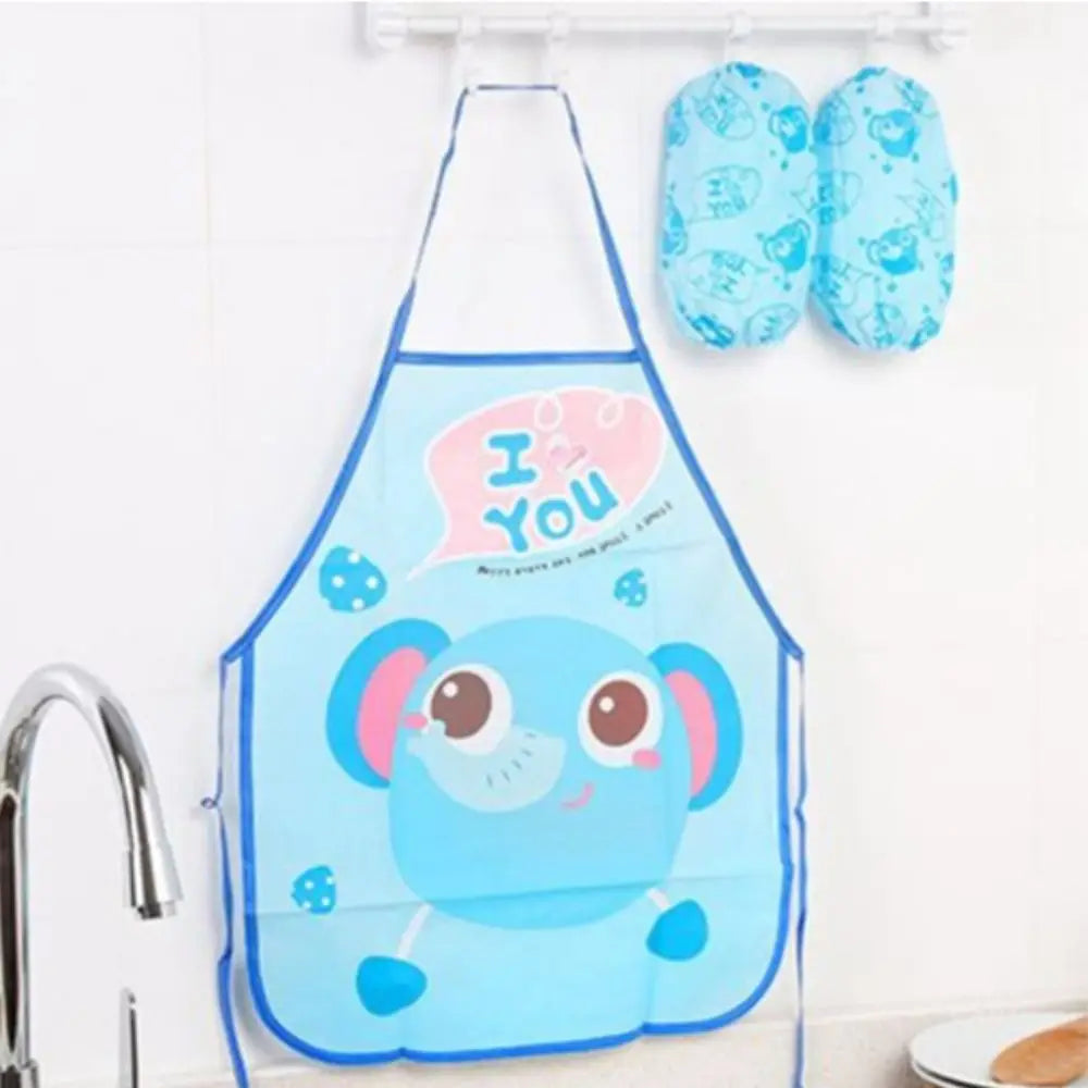 Waterproof Cartoon Apron – Unisex Kitchen & Painting Smock Kitchen Apron Richie's