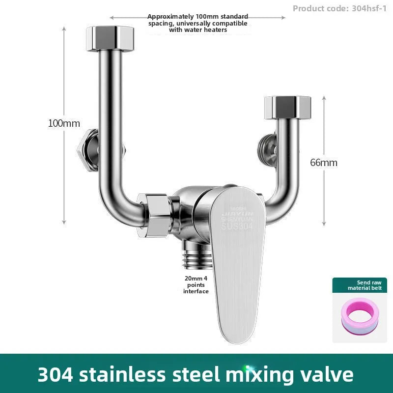 Thermostatic Mixing Valve – Brass Shower Faucet Accessory Kit Thermostatic Mixing Valve Richie's 304 stainless steel