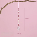 Pink Acrylic Crystal Pendant Christmas Tree Hanging Ornament Christmas Tree Ornament Richie's C