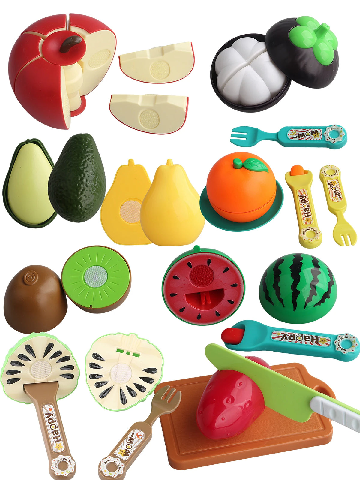 Kids DIY Fruit Simulation Feeding Toy Set – Pretend Play Kit Pretend Play Toy Set Richie's