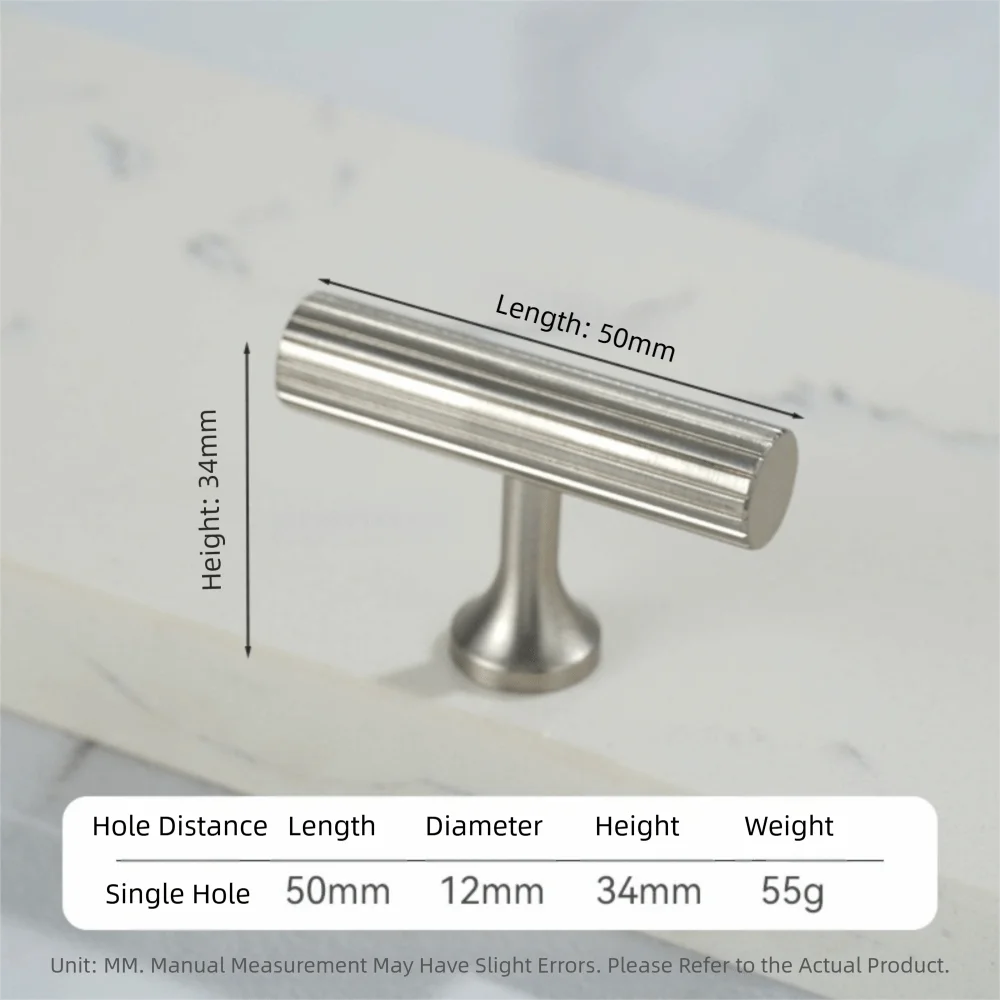 Solid Brass Cabinet Handles Vertical Fluting Drawer Pulls Cabinet Drawer Pulls Richie's Silver knob