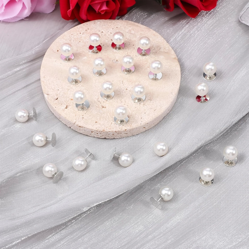 Imitation Pearl Snap Buttons No-Sew Detachable 10/20/30 Pcs Sewing Buttons Richie's