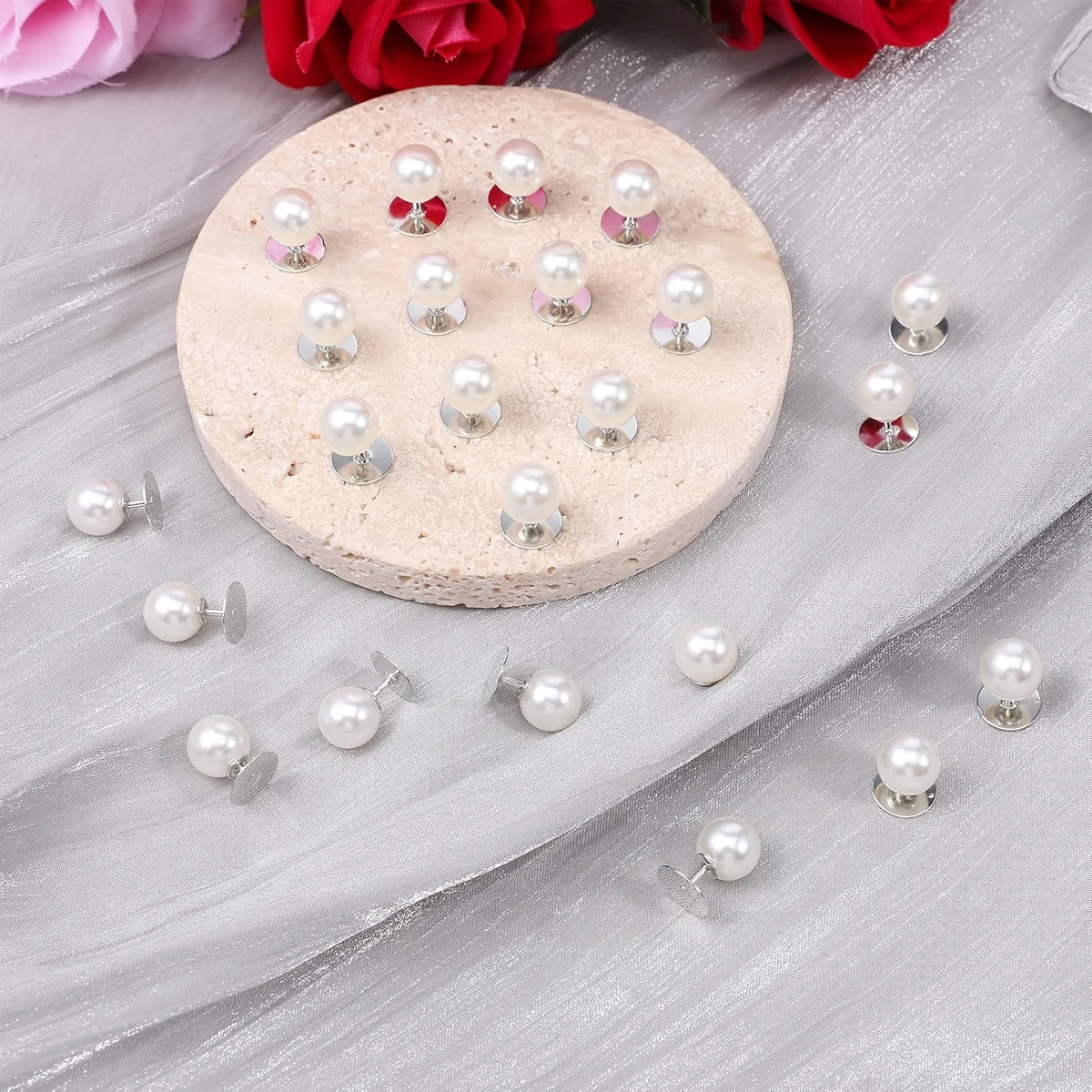 Imitation Pearl Snap Buttons No-Sew Detachable 10/20/30 Pcs Sewing Buttons Richie's