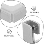 4Pcs Aluminum Aquarium Glass Clamp Brackets – Rimless Tank Clips Aquarium Glass Clips Richie's