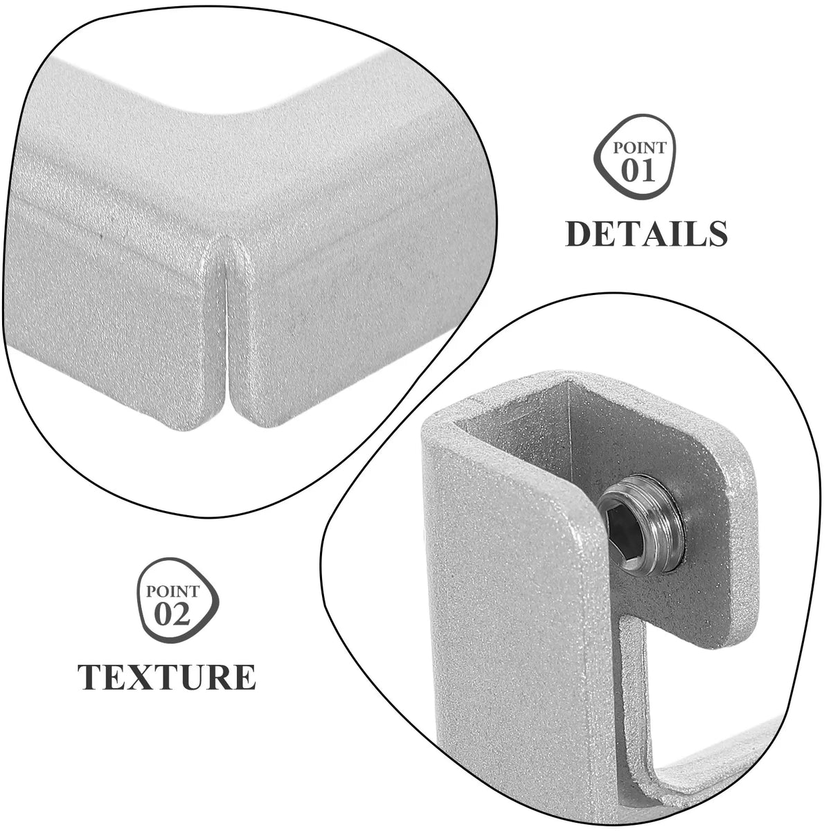 4Pcs Aluminum Aquarium Glass Clamp Brackets – Rimless Tank Clips Aquarium Glass Clips Richie's