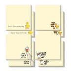 4-Pack Funny Duck Sticky Notes – Cute Self-Adhesive Memo Pads Novelty Sticky Notes Richie's