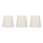 3-Pack Flaxen Linen Clip-On Lamp Shades 4.3" | E14 Compatible Fabric Lamp Shade Richie's Flaxen