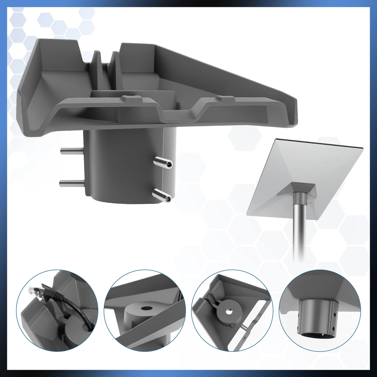 Starlink Gen 3 Pole Mount Adapter Kit | 1–2" Aluminum Satellite Dish Mount Richie's