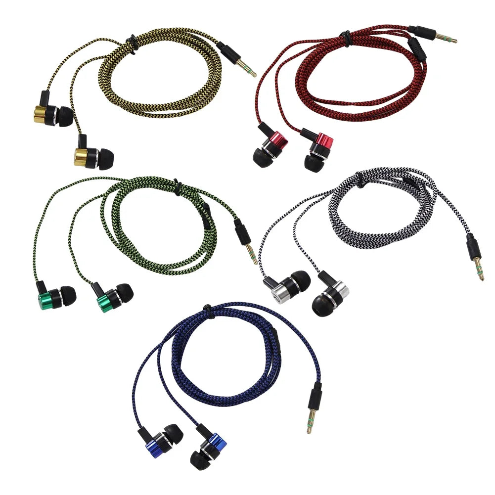 FUCHU Wired In-Ear Earbuds 3.5mm Bass Stereo Earphones Wired In-Ear Earbuds Richie's