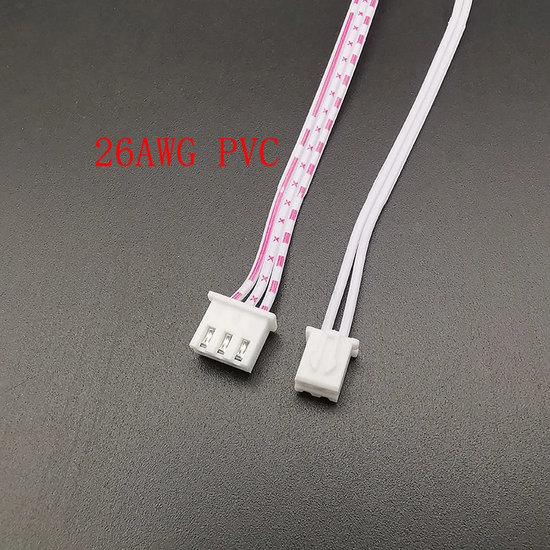 10Pcs JST XH 2.54mm Female Connector Wire Cable 2-6 Pin 26AWG Wire Connector Cable Richie's