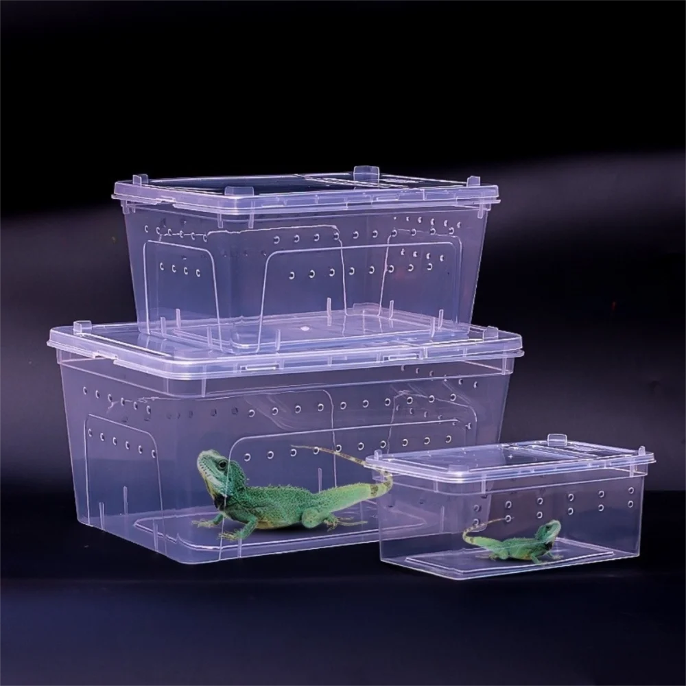 Transparent Reptile Breeding Box – Ventilated Stackable Terrarium Reptile Terrarium Richie's