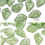 100pcs Acrylic Leaf Beads for DIY Jewelry Making & Crafts Craft Beads Richie's style3